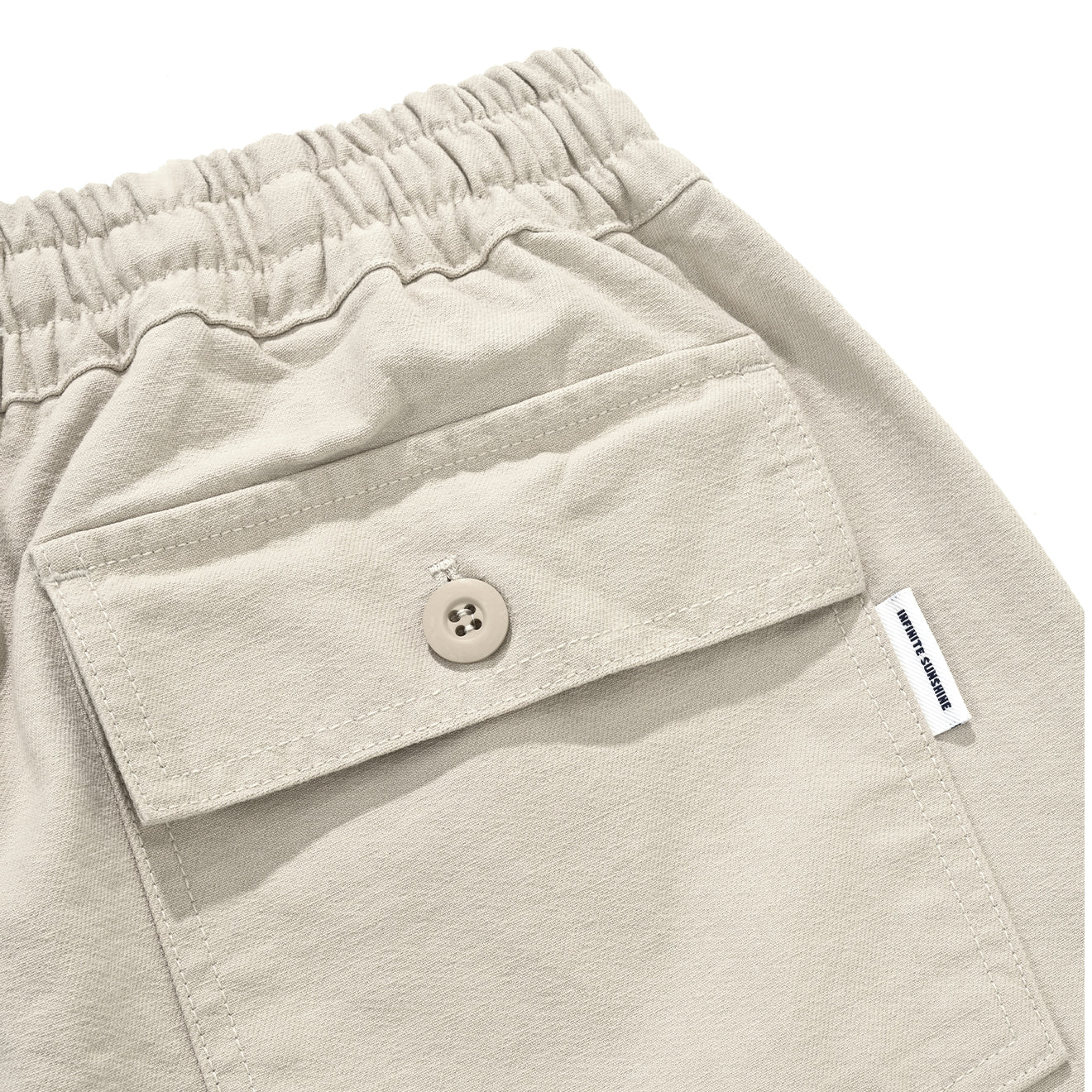 Kappy Heavy Cotton Fatigue Pants Cream