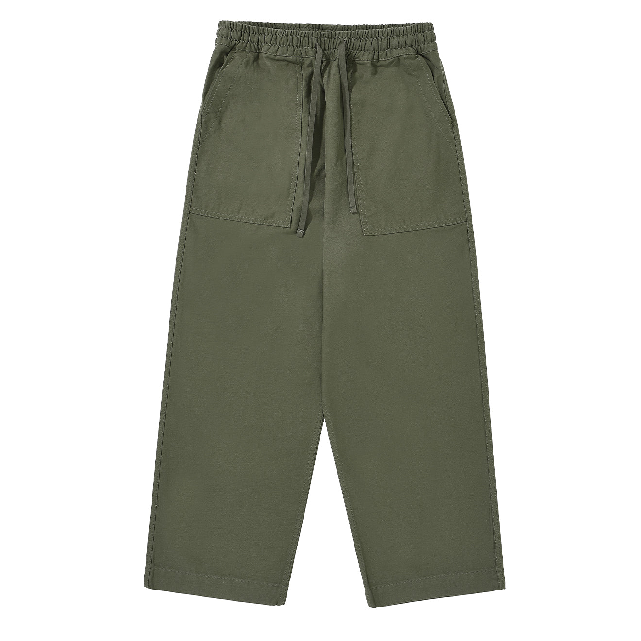 Kappy Heavy Cotton Fatigue Pants Khaki