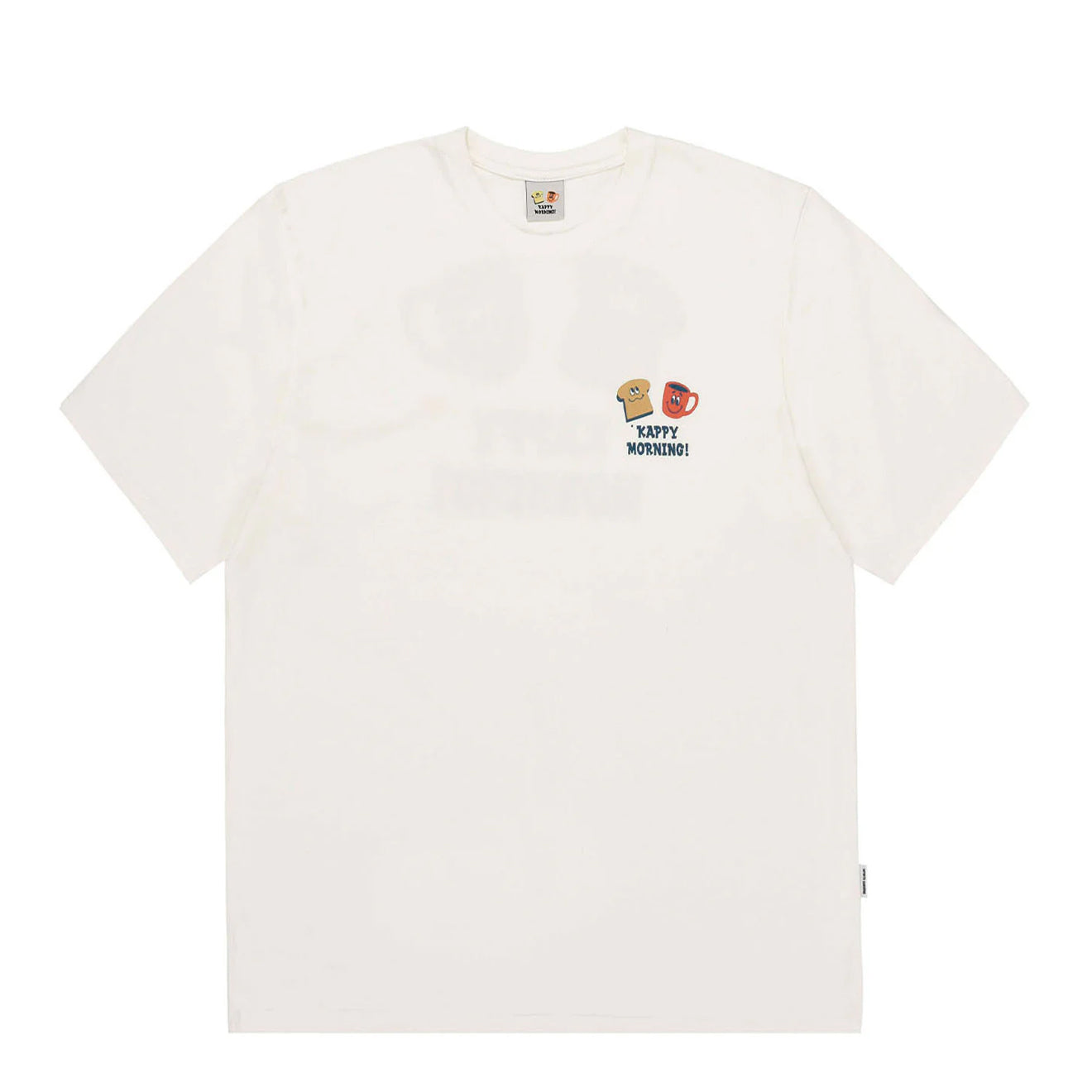 Kappy Kappy Morning Half T-Shirt Toru Fukuda Edition White - pam pam 
