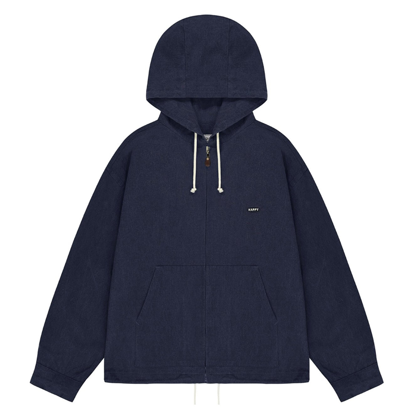 Kappy 
Kation Cotton Hoodie Jacket
 Navy - pam pam 
