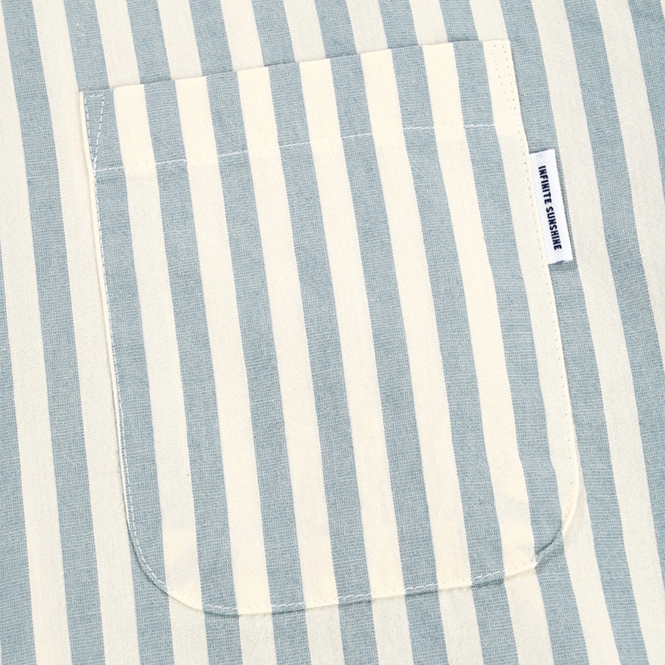 Kappy Melange Stripe Shirt Sky Blue - pam pam 