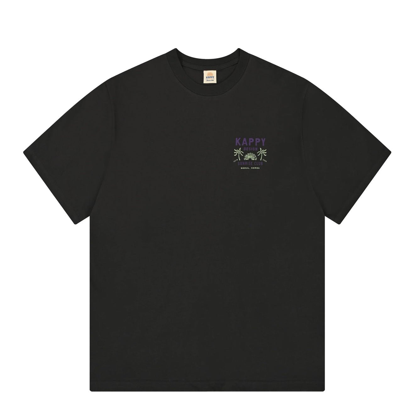Kappy Palm Coast Half T-Shirt Charcoal - pam pam 