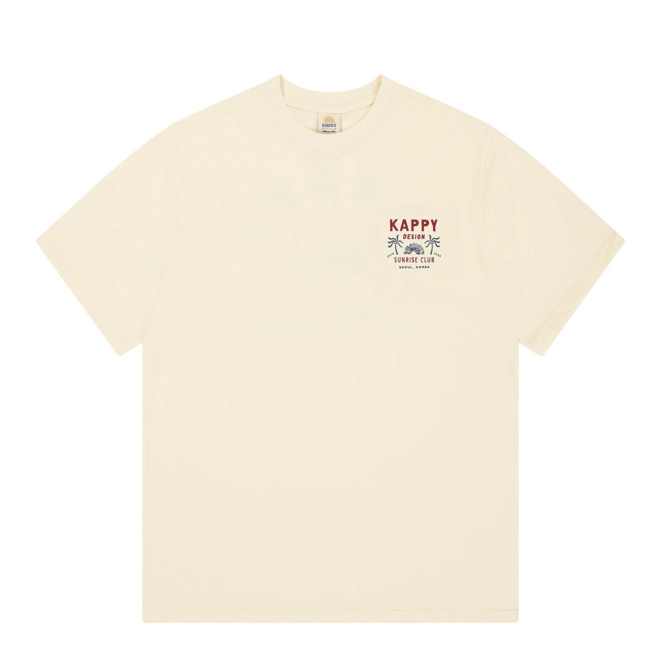 Kappy Palm Coast Half T-Shirt Cream - pam pam 