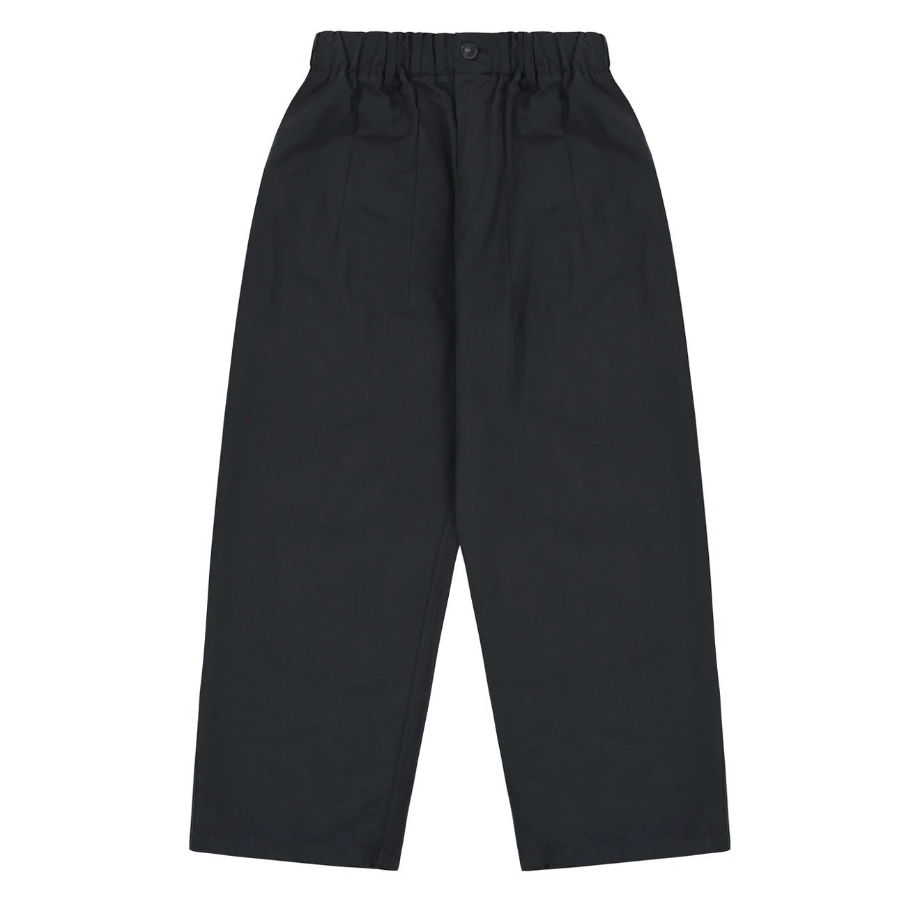 Kappy Pintuck Wide Chino Pants Navy - pam pam 