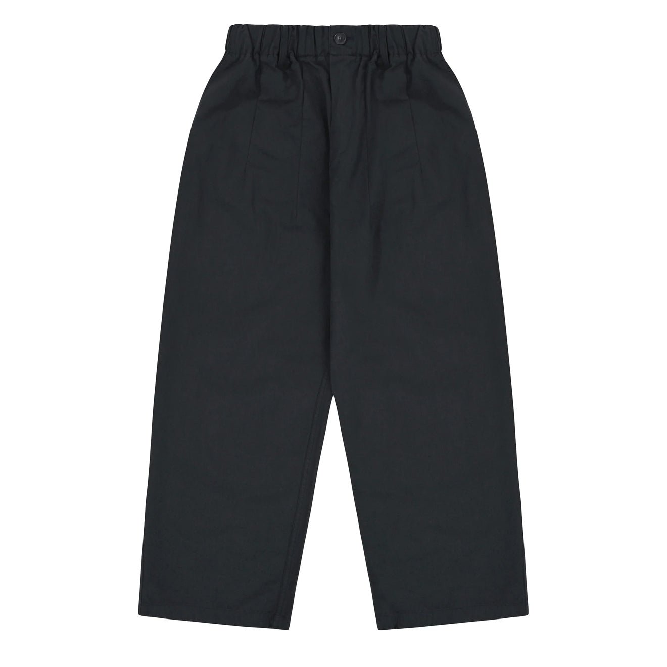 Kappy Pintuck Wide Chino Pants Navy - pam pam 