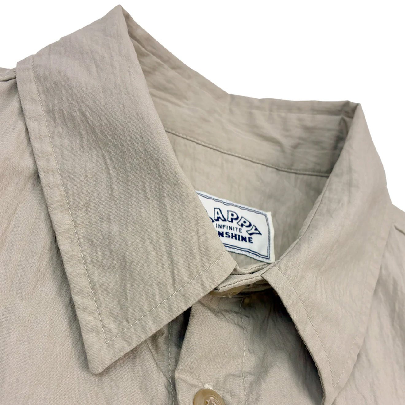 Kappy Pocket Utility Half Shirt Beige - pam pam 