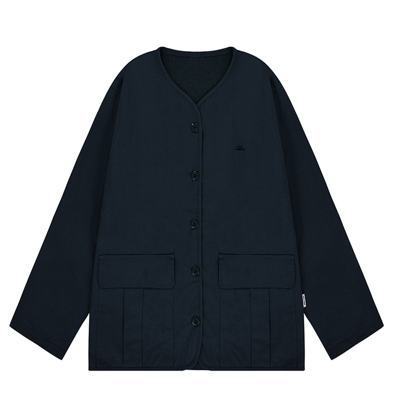 Kappy Reversible Utility Round Jacket Navy - pam pam 