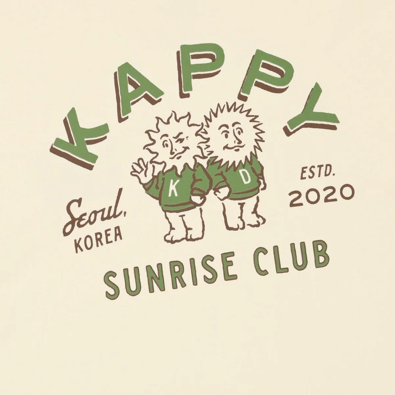 Kappy 

Sunny Mates Half T-Shirt
 Cream - pam pam 