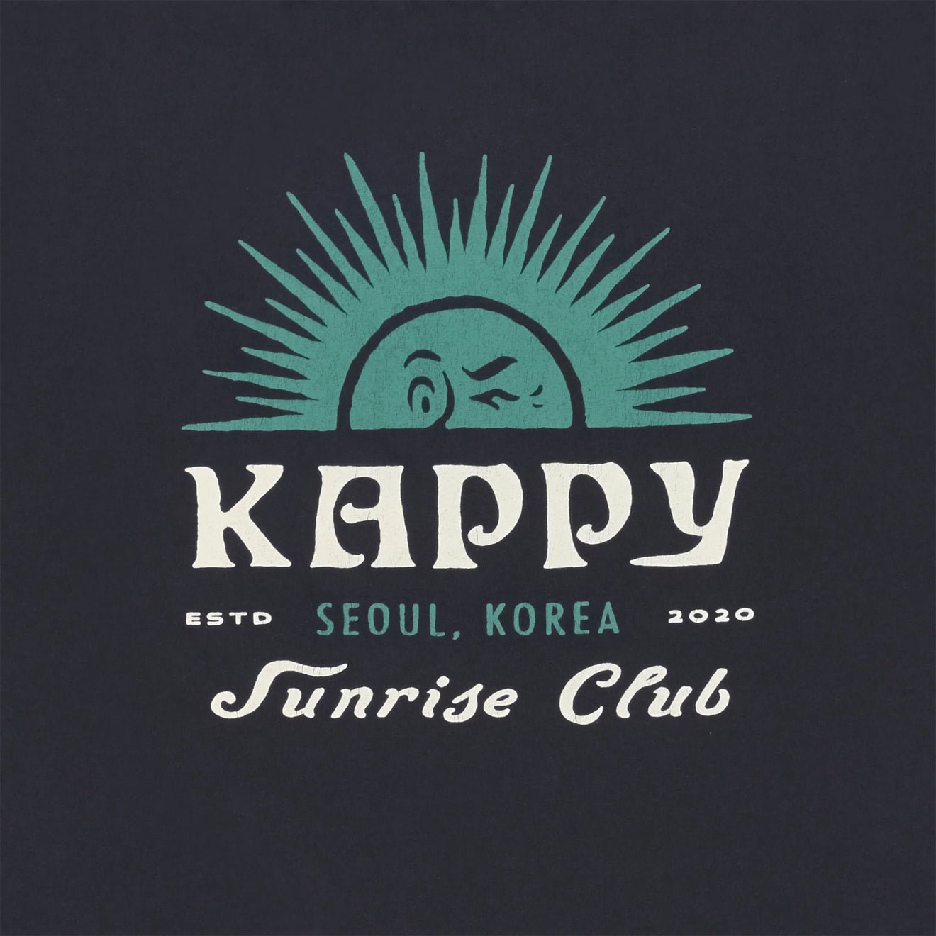 Kappy Sunny Wink Half T-Shirt
 Vintage Navy - pam pam 