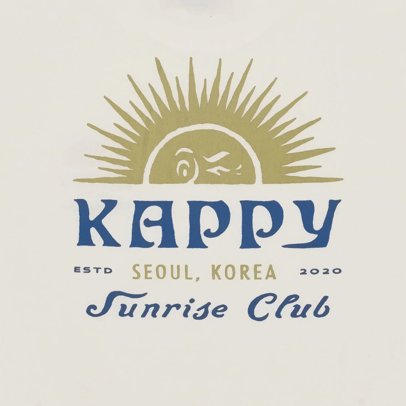 Kappy Sunny Wink Half T-Shirt
 White - pam pam 