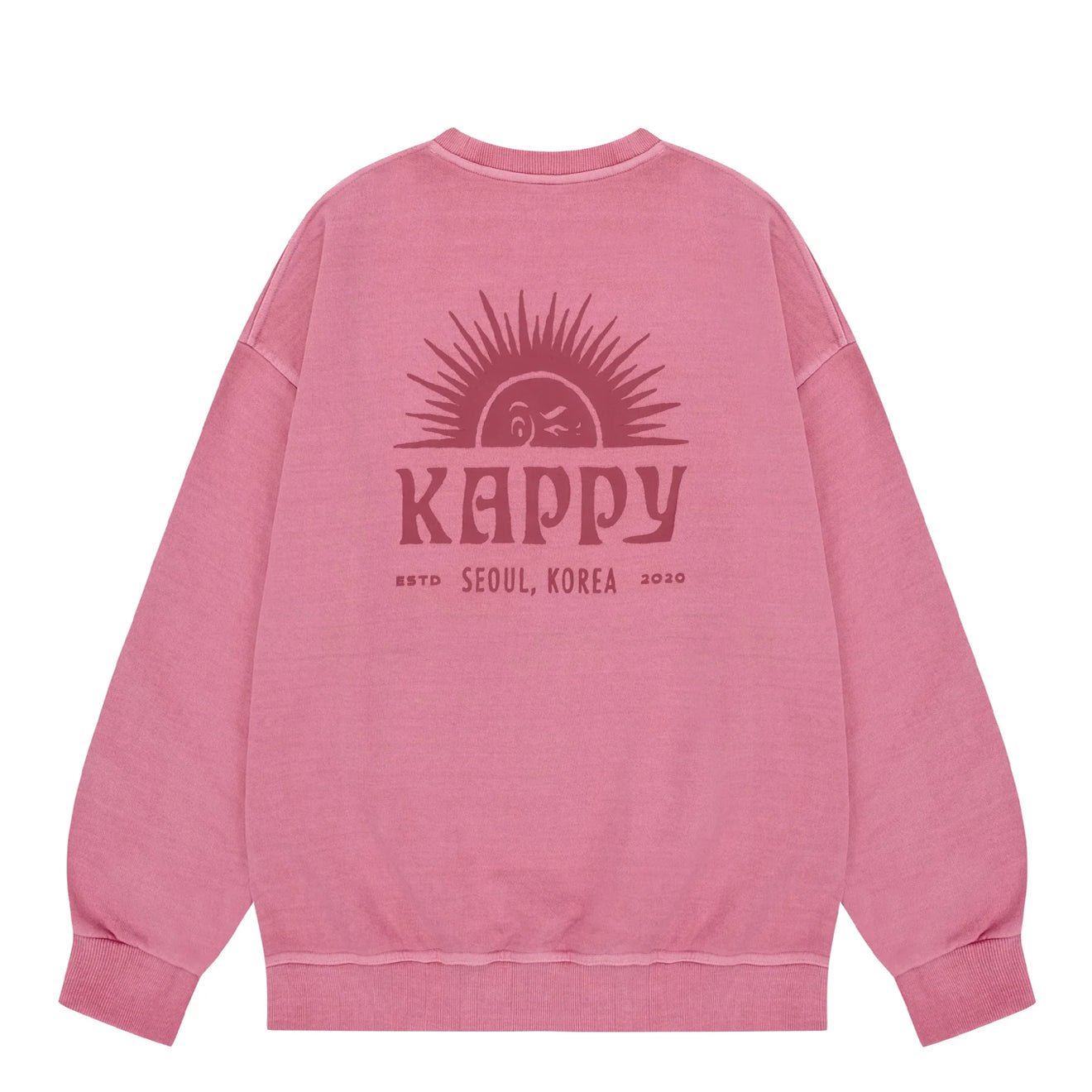 Kappy Sunny Wink Pigment Sweatshirt Pink - pam pam 