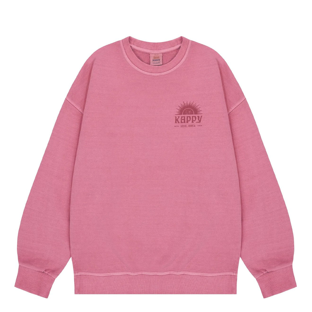 Kappy Sunny Wink Pigment Sweatshirt Pink - pam pam 
