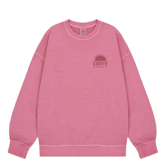 Kappy Sunny Wink Pigment Sweatshirt Pink - pam pam