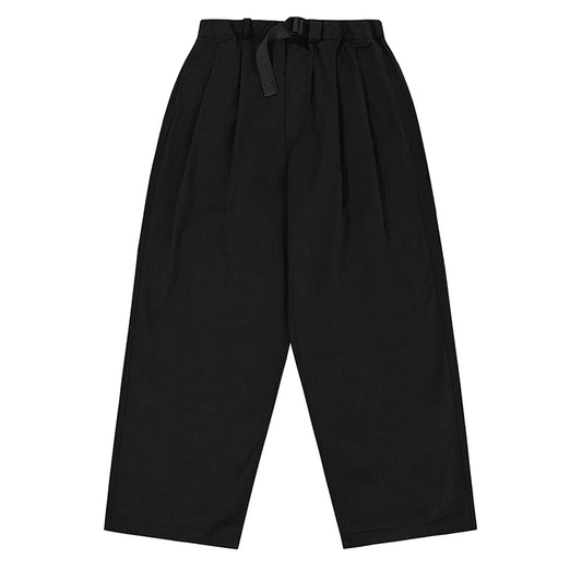Kappy Two Tuck Wide Pants Black - pam pam