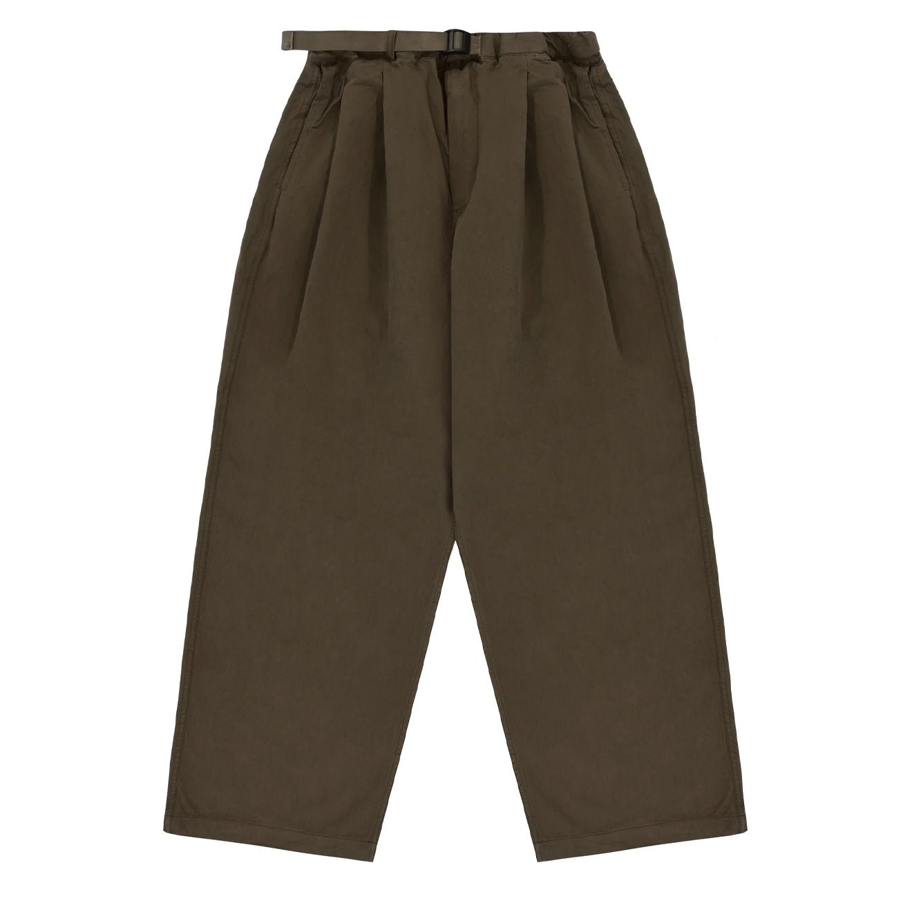 Kappy Two Tuck Wide Pants Brown - pam pam 