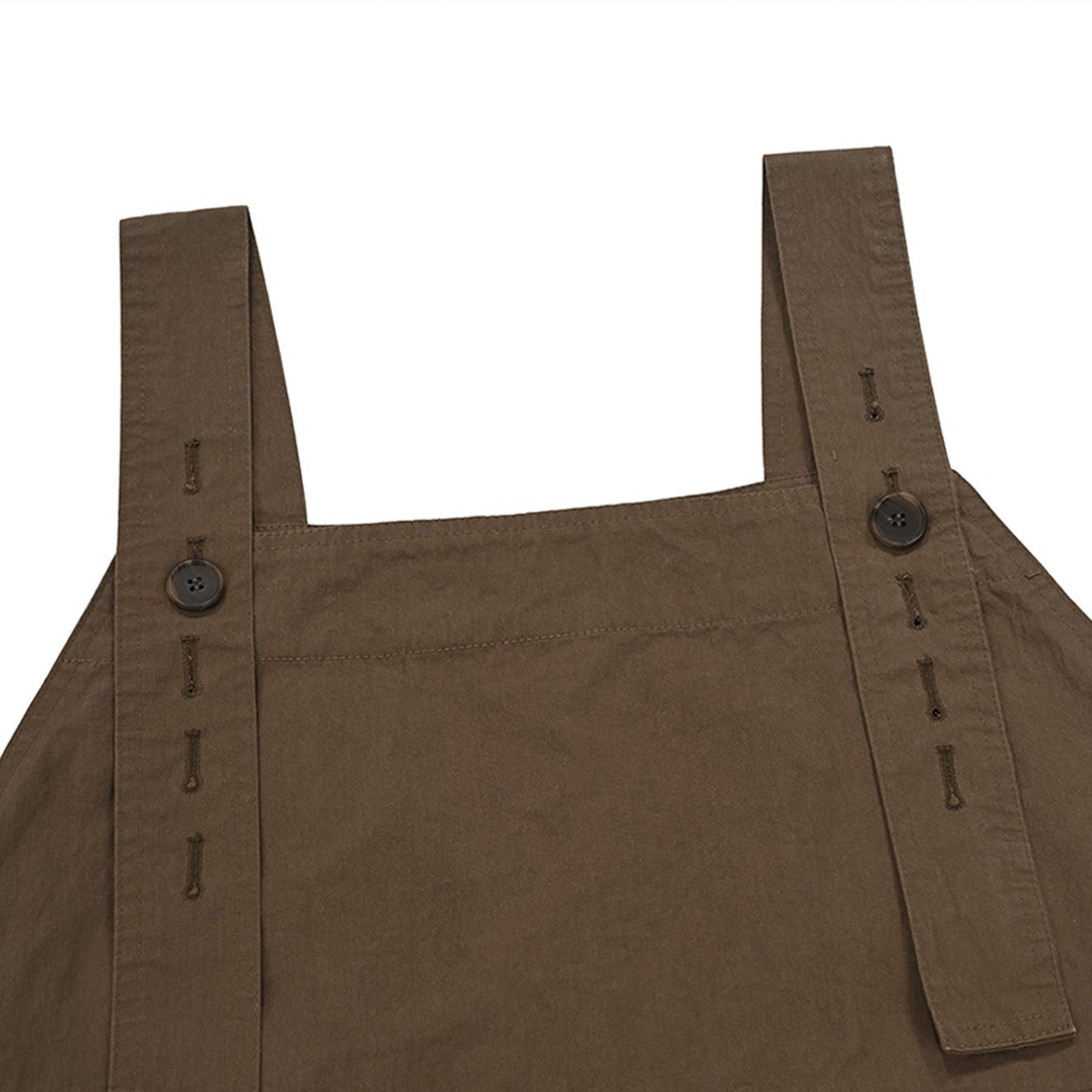 Kappy Womens Back Button CN Overall Brown - pam pam 