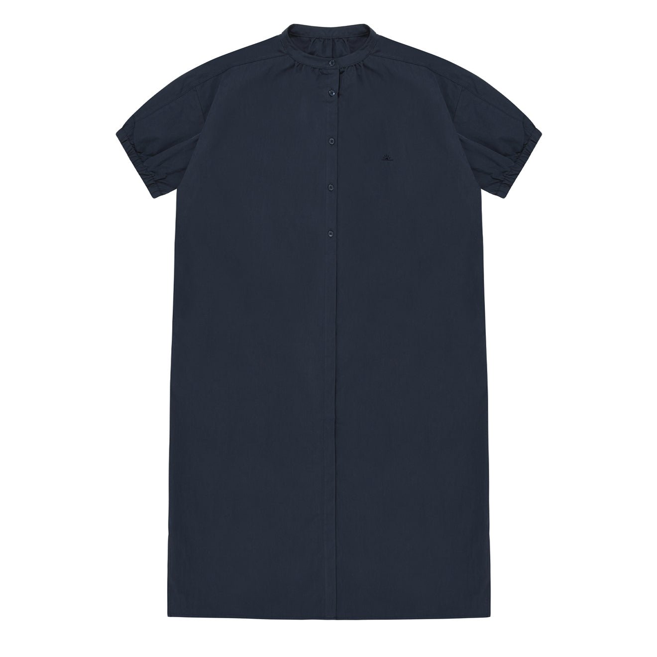 Kappy Womens Band Collar Dress Navy - pam pam 