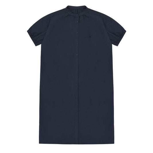 Kappy Womens Band Collar Dress Navy - pam pam