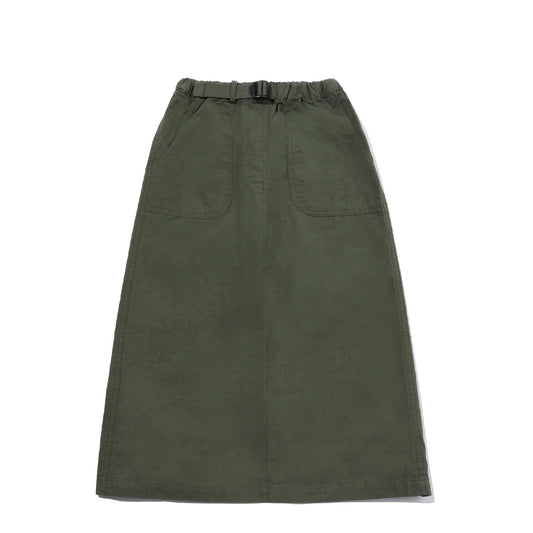 Kappy Womens Cotton Fatigue Skirt Khaki - pam pam