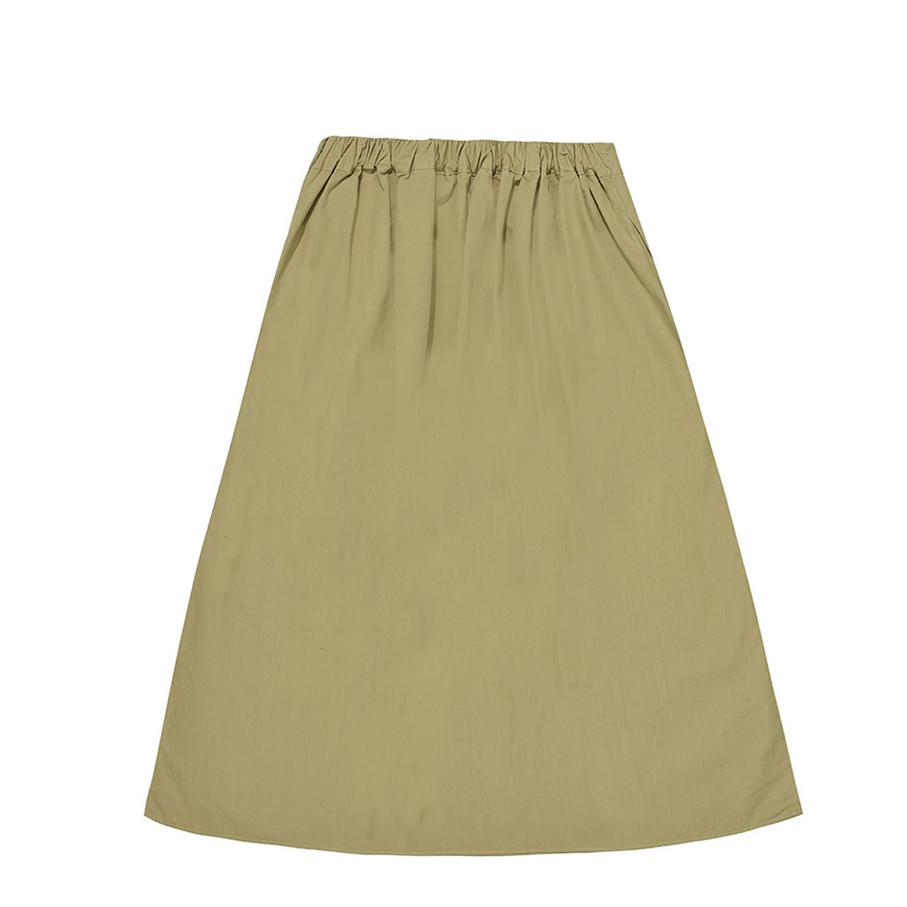 Kappy Womens Flare Banding Skirt Beige - pam pam 
