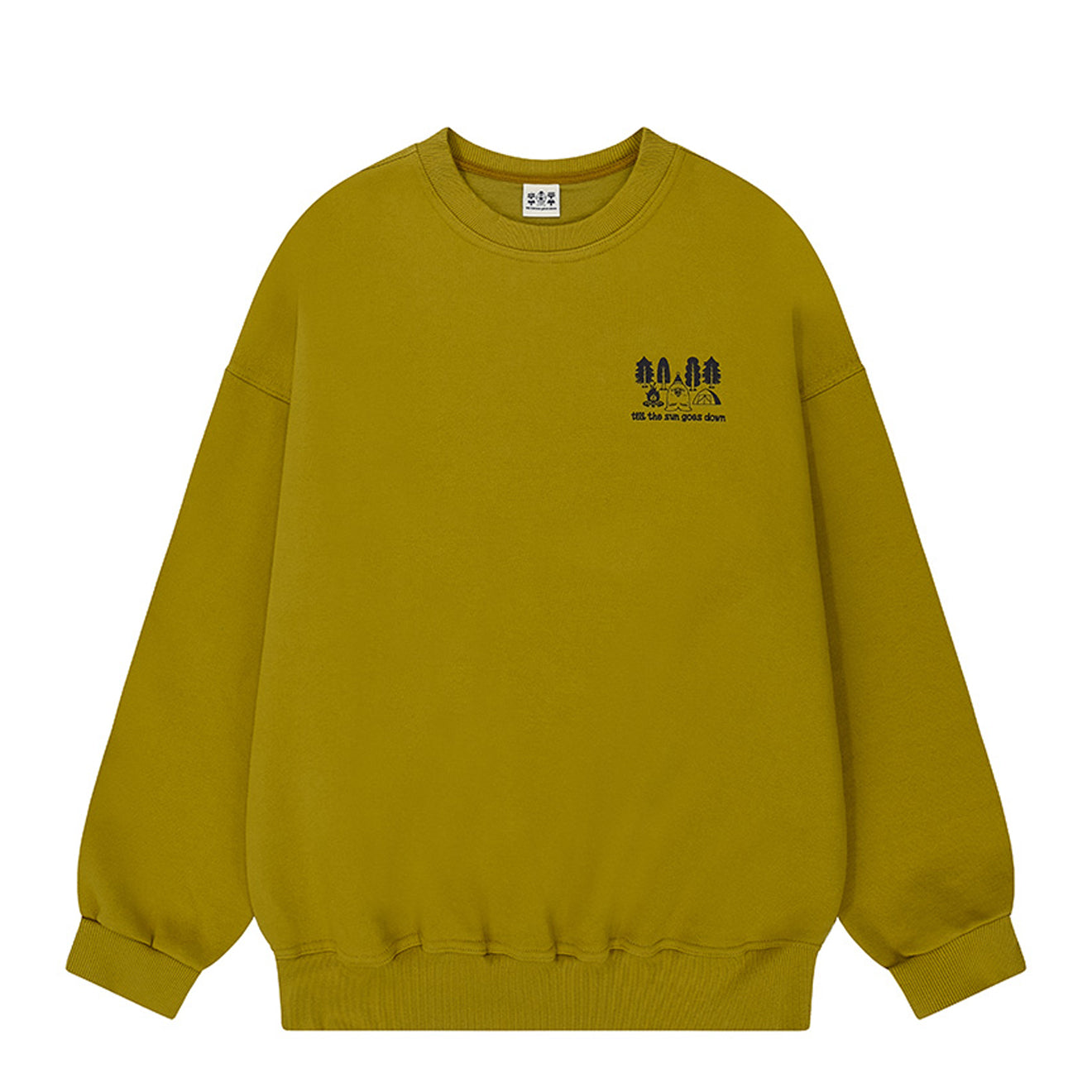 Kappy Yeti Fluff Sweat Shirt Mustard - pam pam 