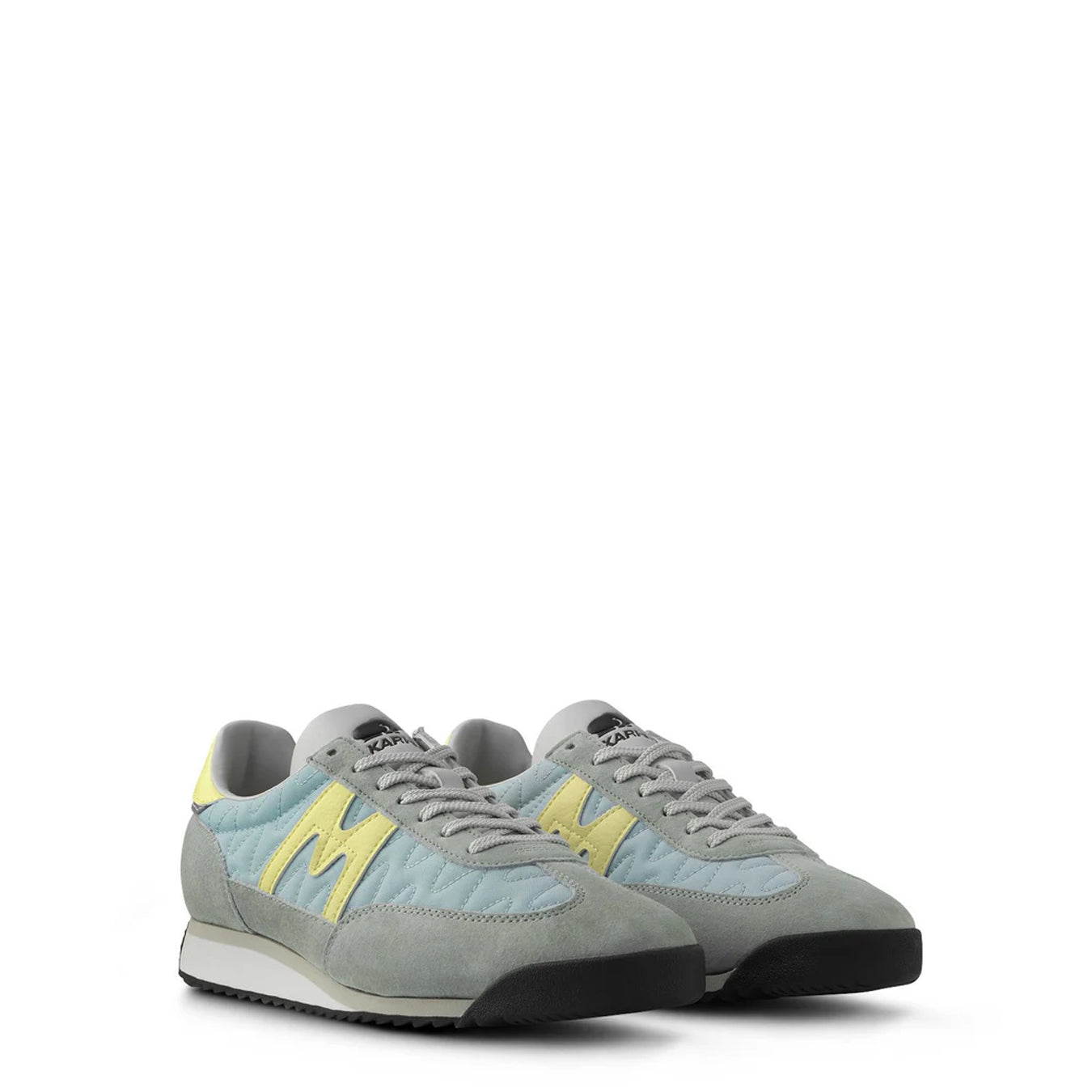Karhu Womens Mestari Trainer Aqua Gray / Wax Yellow - pam pam 