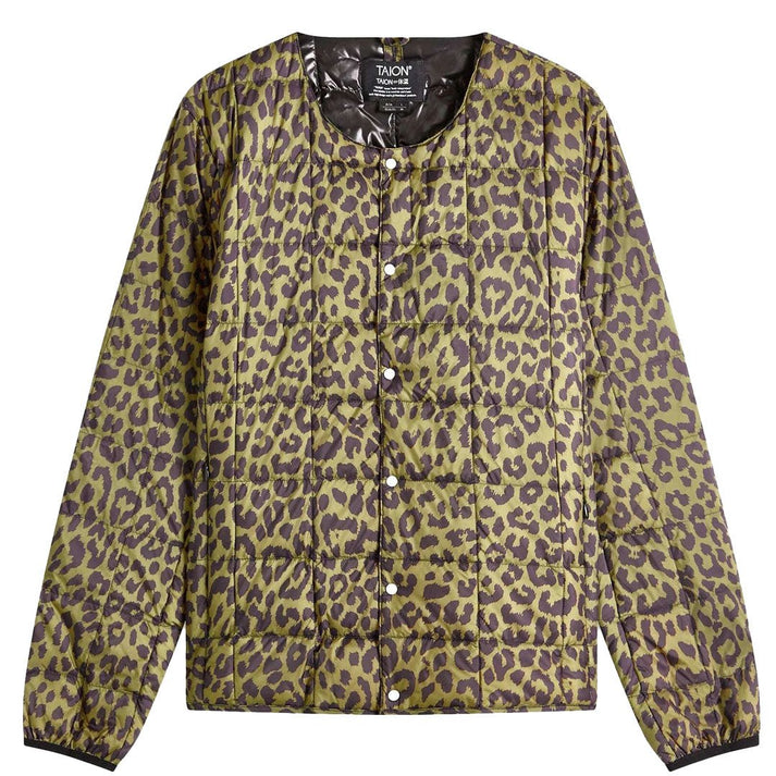 Leopard Button Down Long Sleeve Jacket main image 1