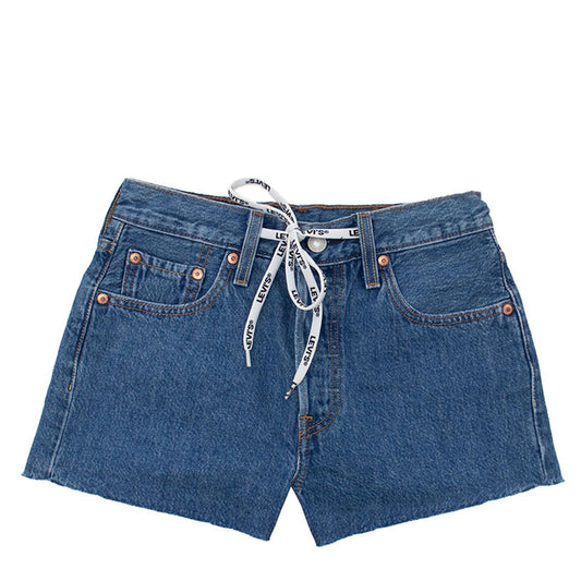 Levis High Rise Shorts Blue Denim