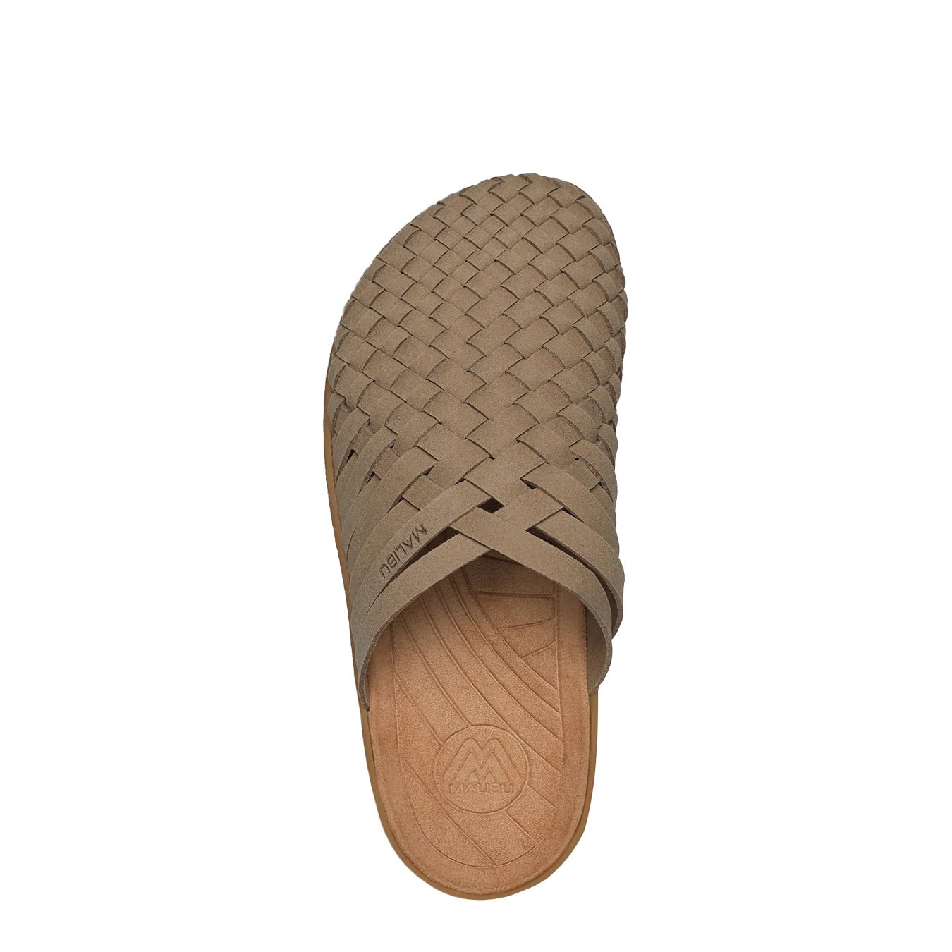 Malibu Womens Canyon Suede Vegan Leather Sandal Taupe / Tan