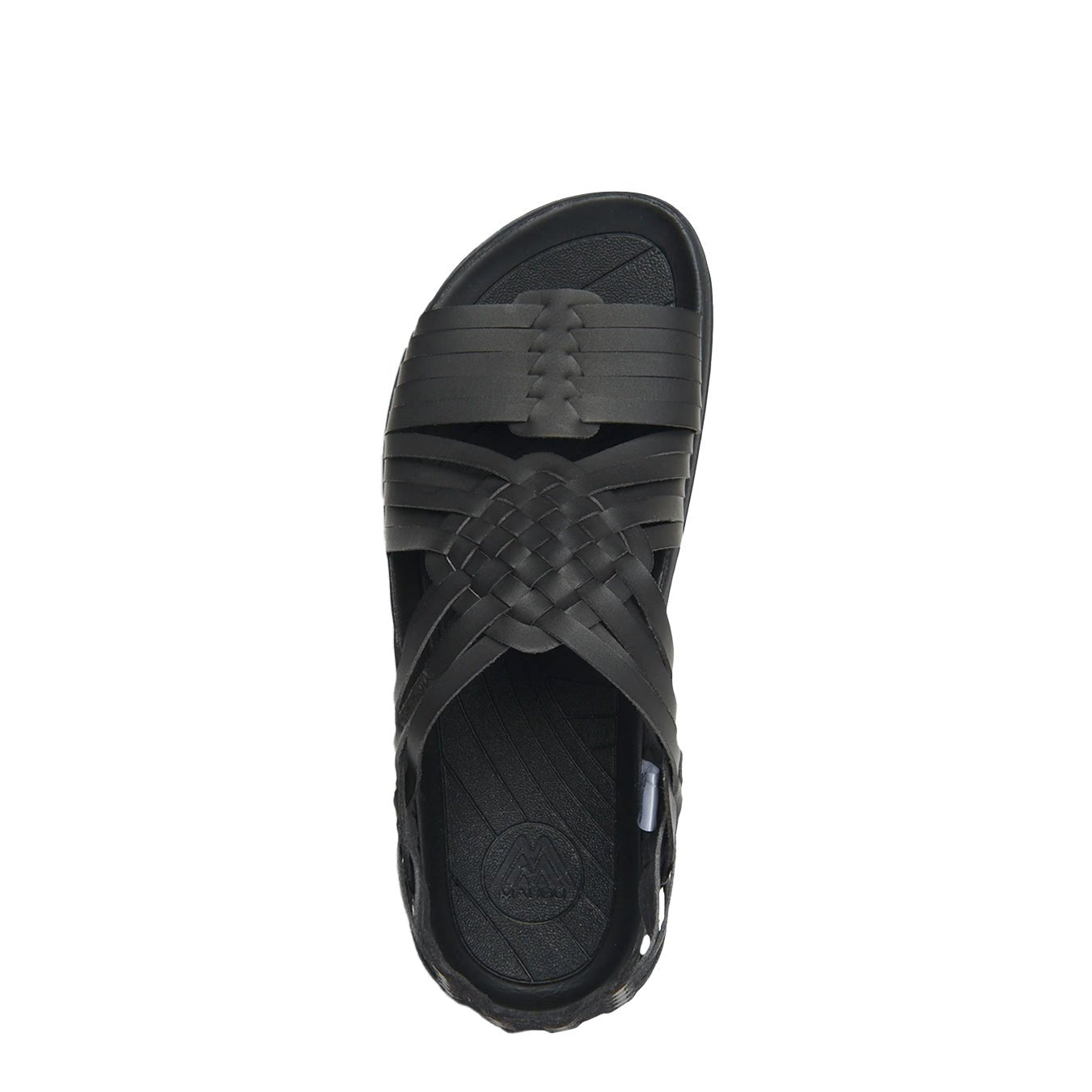 Malibu Womens Canyon Vegan Leather Sandal Black / Black