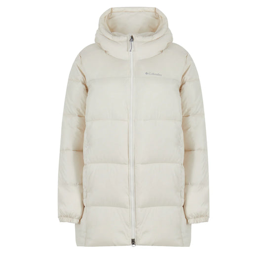 Columbia Womens Puffect Hooded Mid Puffer Jacket Chalk