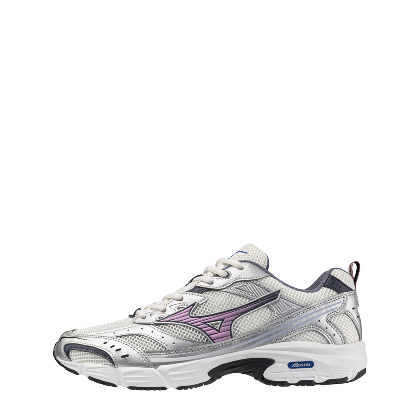 Mizuno Womens MXR Trainer Snow White / Lilac Chiffon / Silver - pam pam 