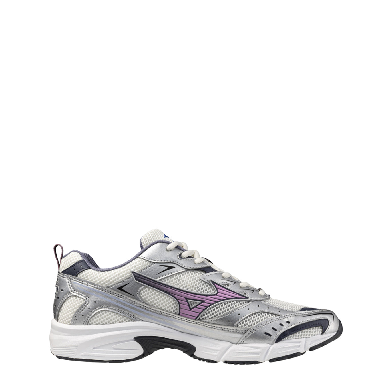 Mizuno Womens MXR Trainer Snow White / Lilac Chiffon / Silver - pam pam 