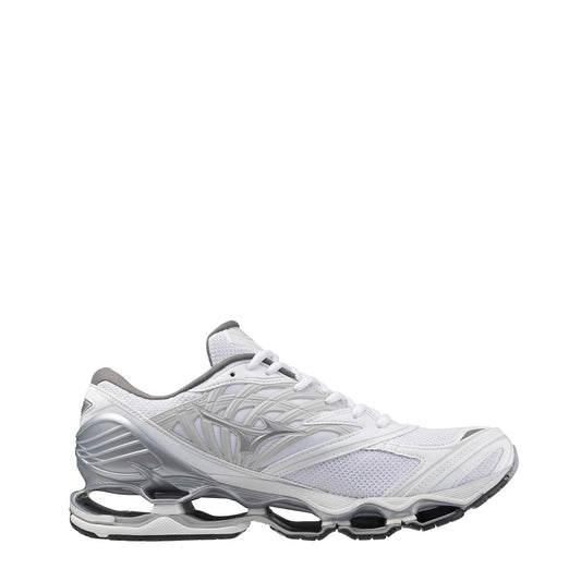 Mizuno Womens Wave Prophecy LS White / Silver / Harbor Mist