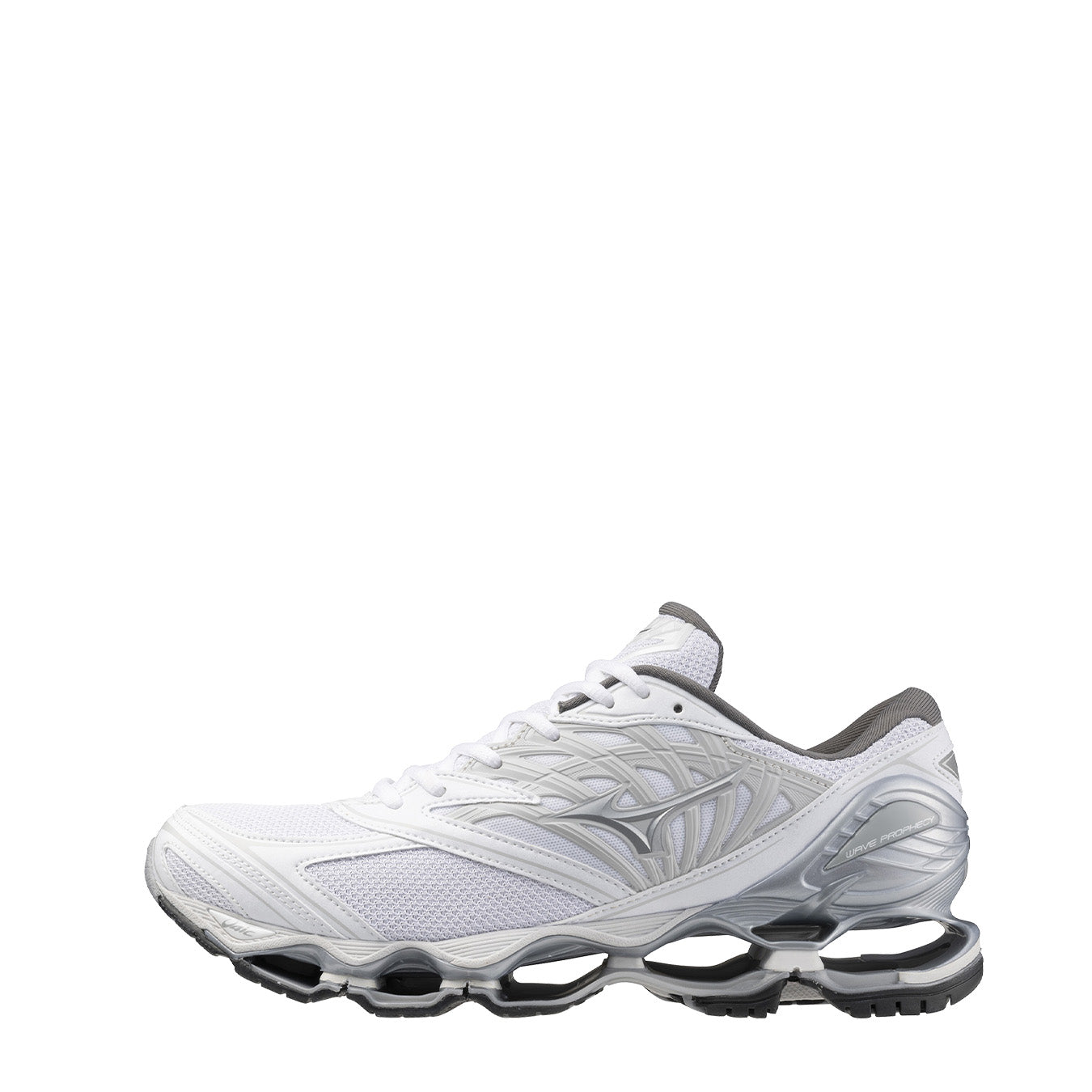 Mizuno Womens Wave Prophecy LS White / Silver / Harbor Mist