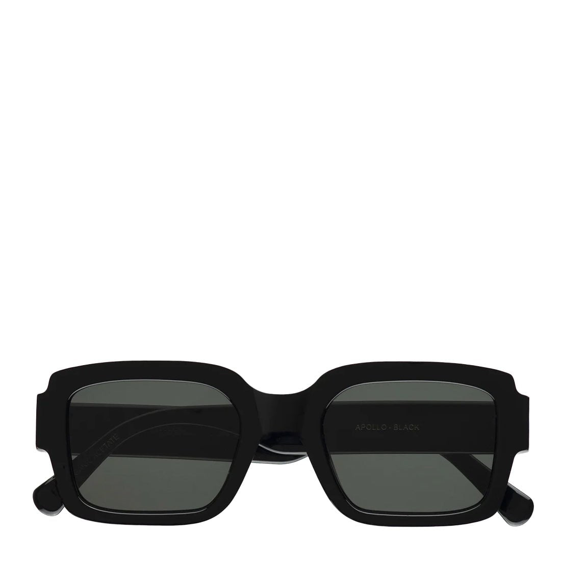 Monokel Eyewear Apollo Sunglasses Black / Green Lens