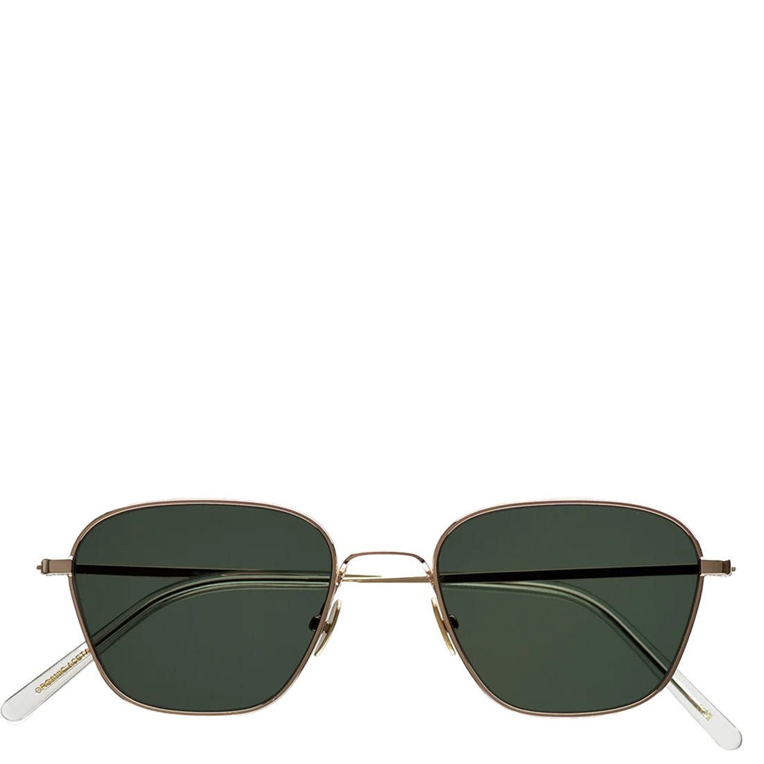 Monokel Eyewear Otis Sunglasses Gold / Green Lens