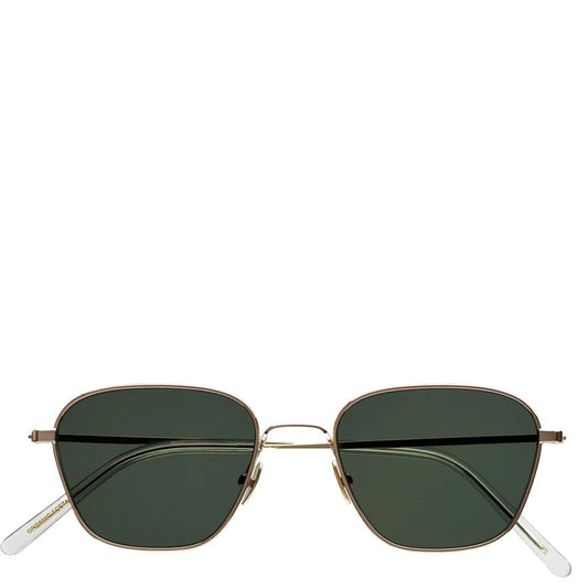Monokel Eyewear Otis Sunglasses Gold / Green Lens