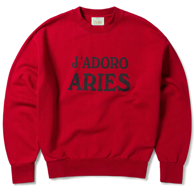 Aries Womens J'Adoro Aries Sweat Red