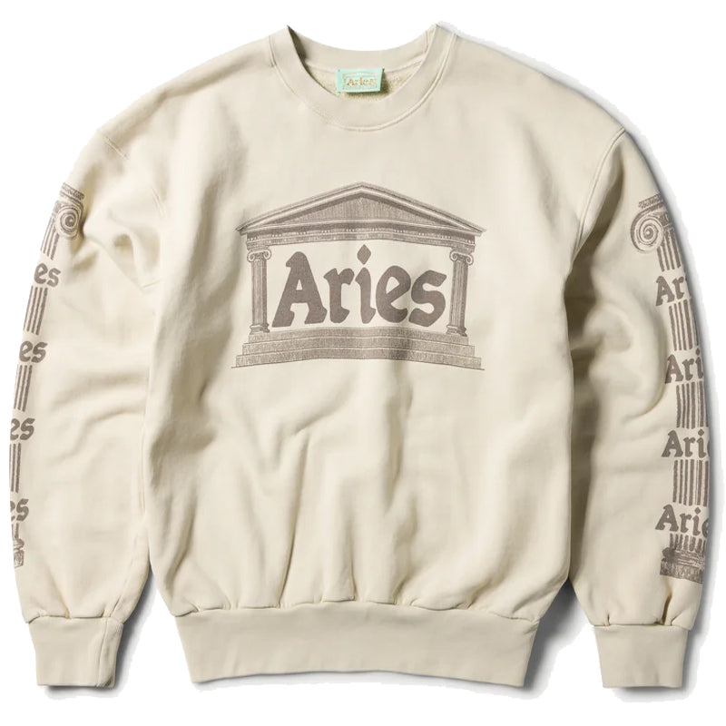 Aries Womens Ancient Column Sweat Beige