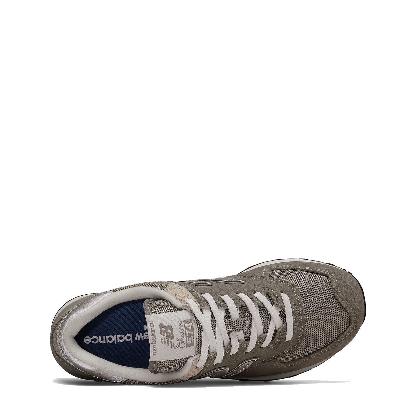 New Balance Womens 574 Trainers Grey / White - pam pam 