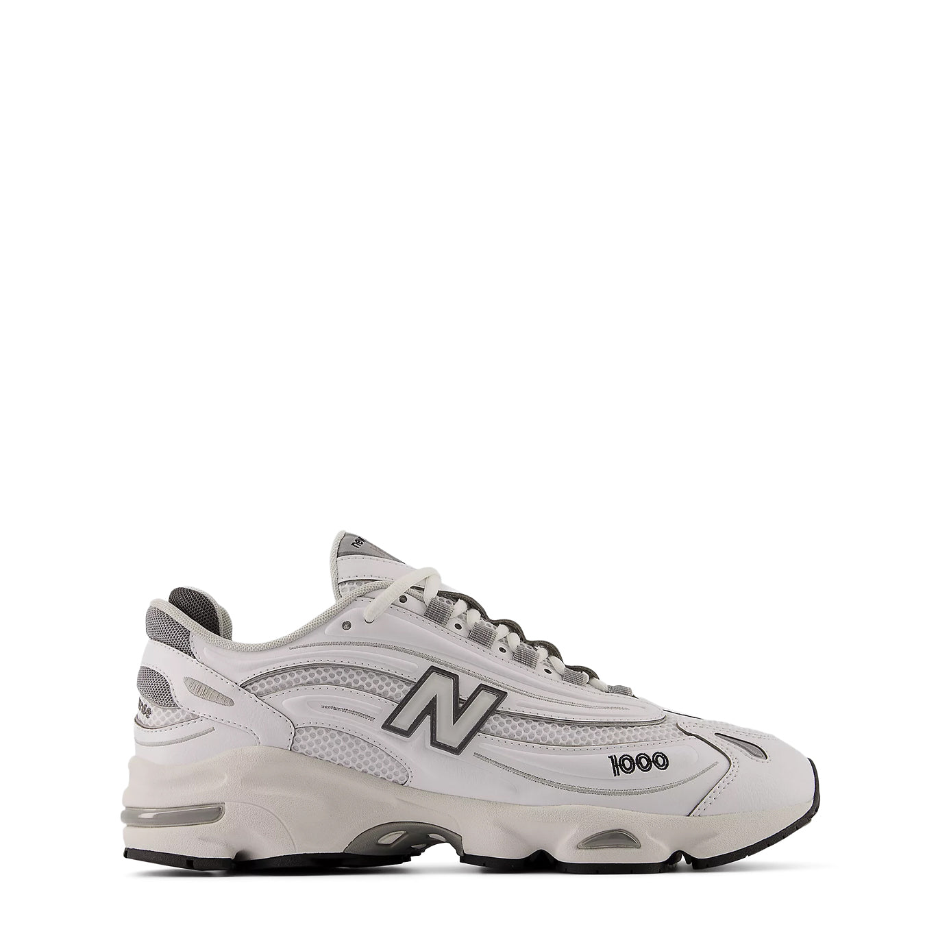 New Balance Womens 1000 Shoes White / Grey Matter / Slate Grey - pam pam 