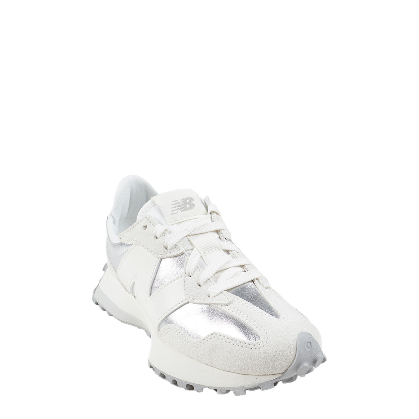 New Balance Womens 327 Shoes Silver Metallic / Sea Salt