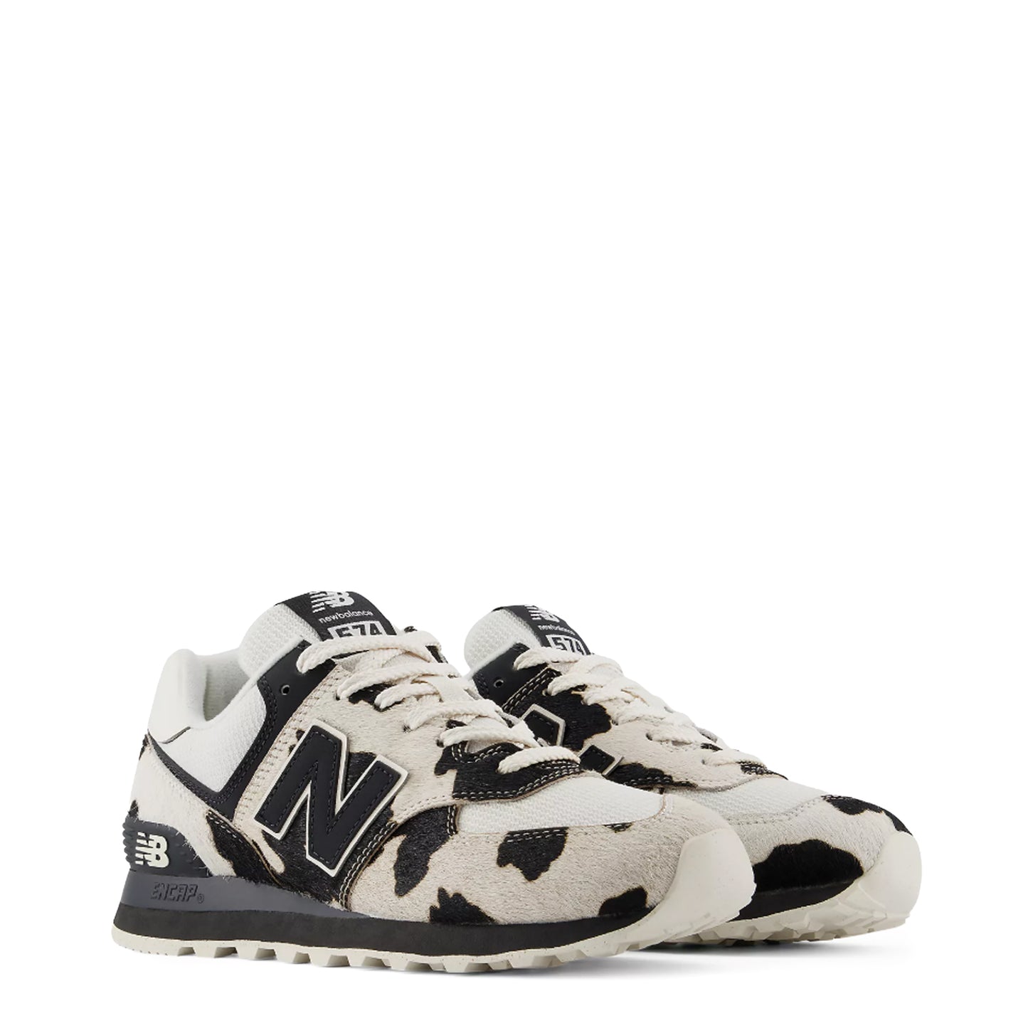 New Balance Womens 574 Trainer Black / Linen