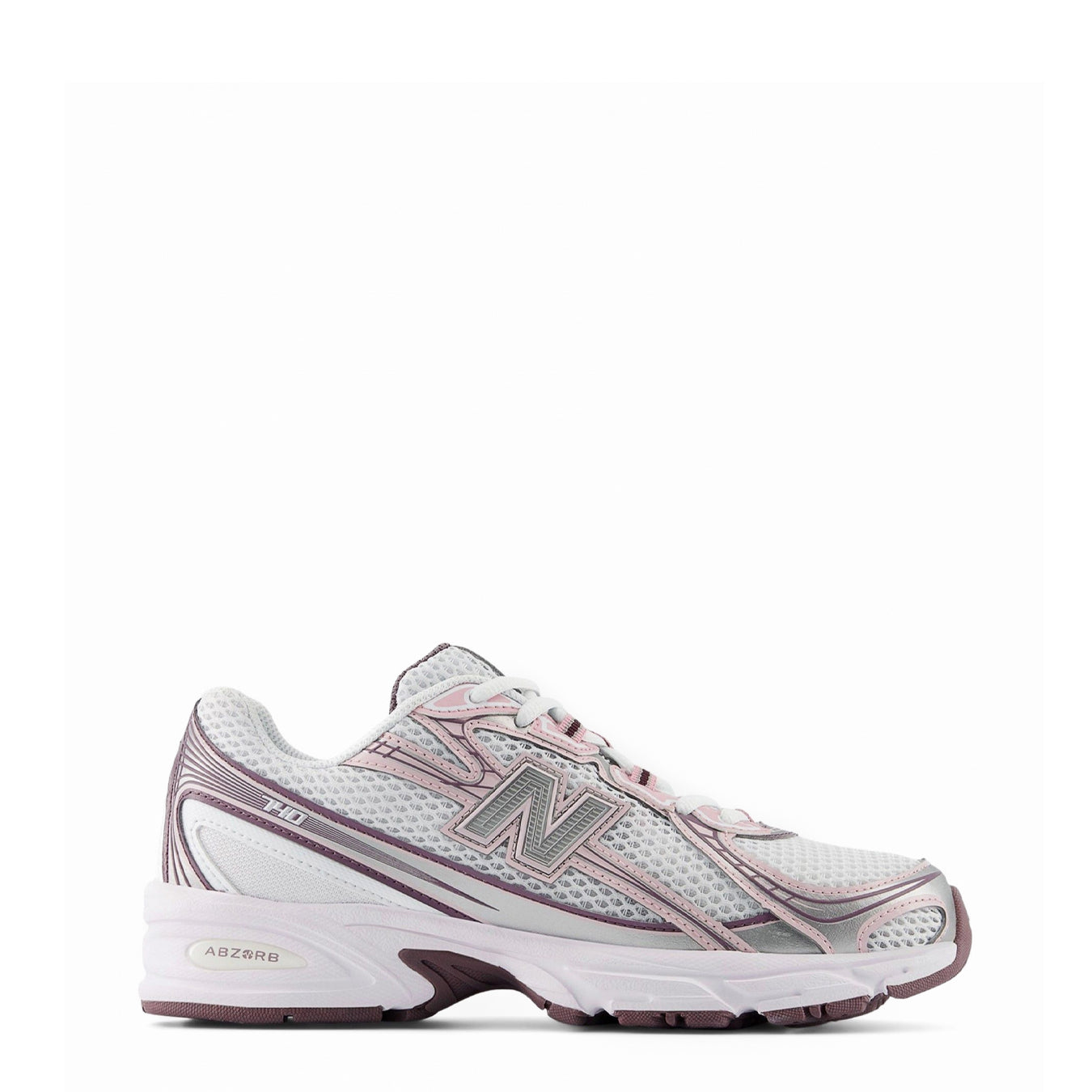 New Balance Womens 740 Trainer Ice Wine / White / Rose Sugar - pam pam 