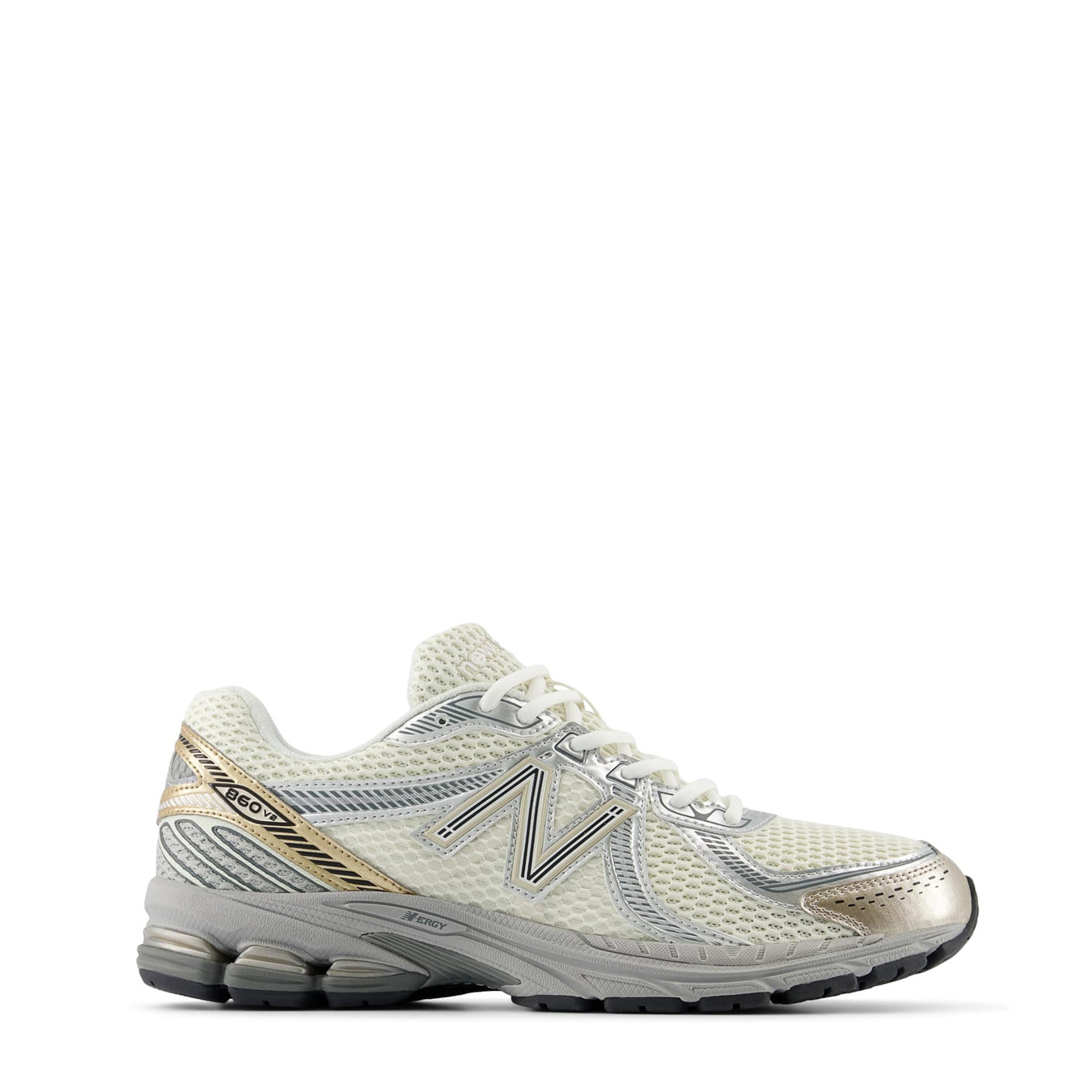 New Balance Womens 860v2 Sea Salt / Golde Metallic / Harbour Grey