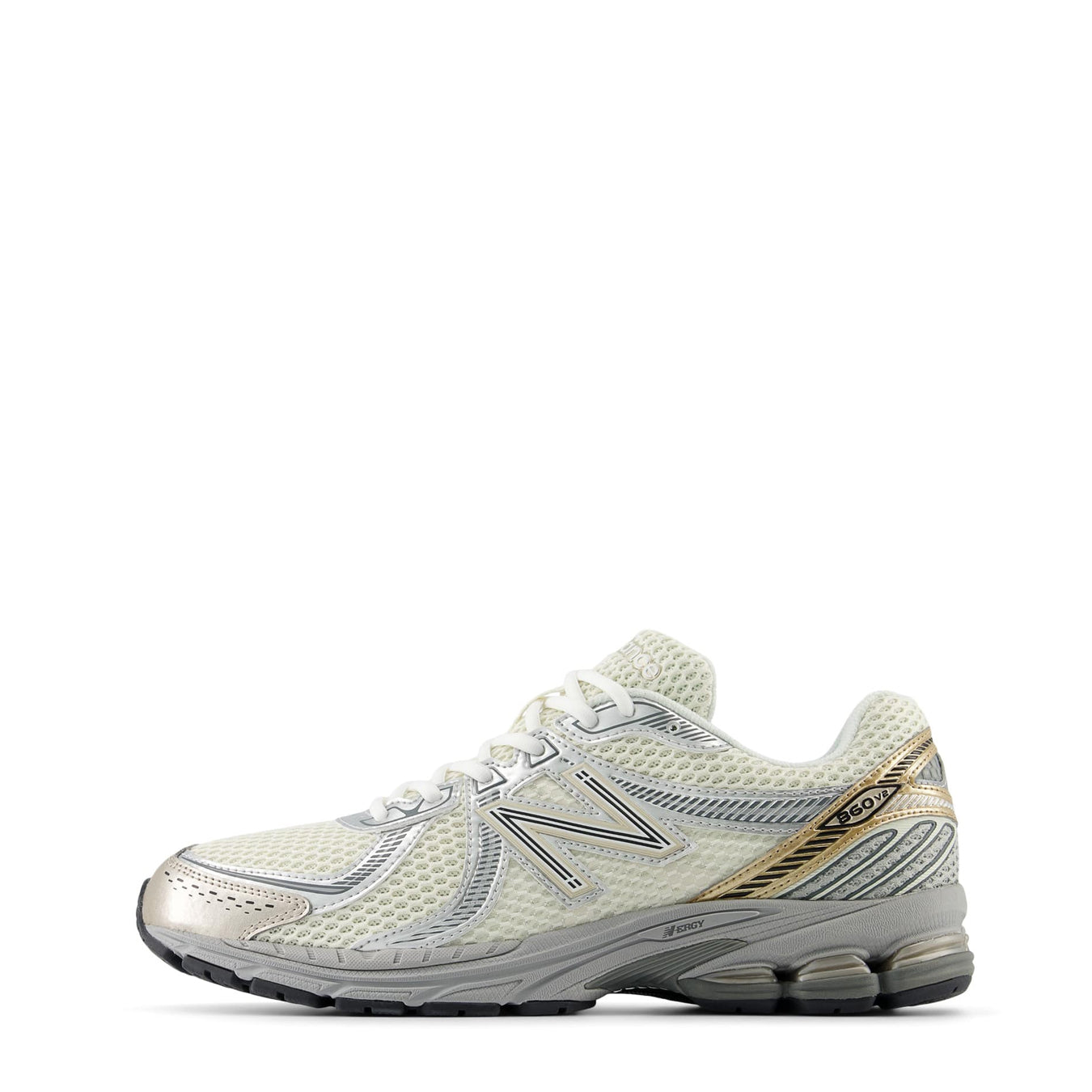 New Balance Womens 860v2 Sea Salt / Golde Metallic / Harbour Grey