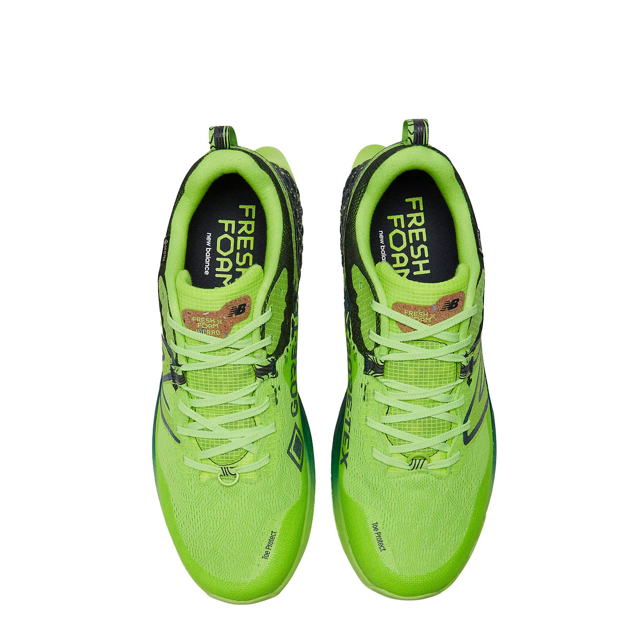 New Balance Womens Fresh Foam X Hierro v7 GTX Pixel Green / Natural Indigo - pam pam 