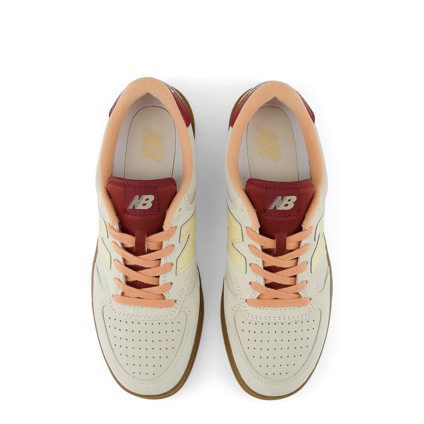 New Balance Womens T500 Shoes Timberwolf / Ashwood / Peach Nectar - pam pam 