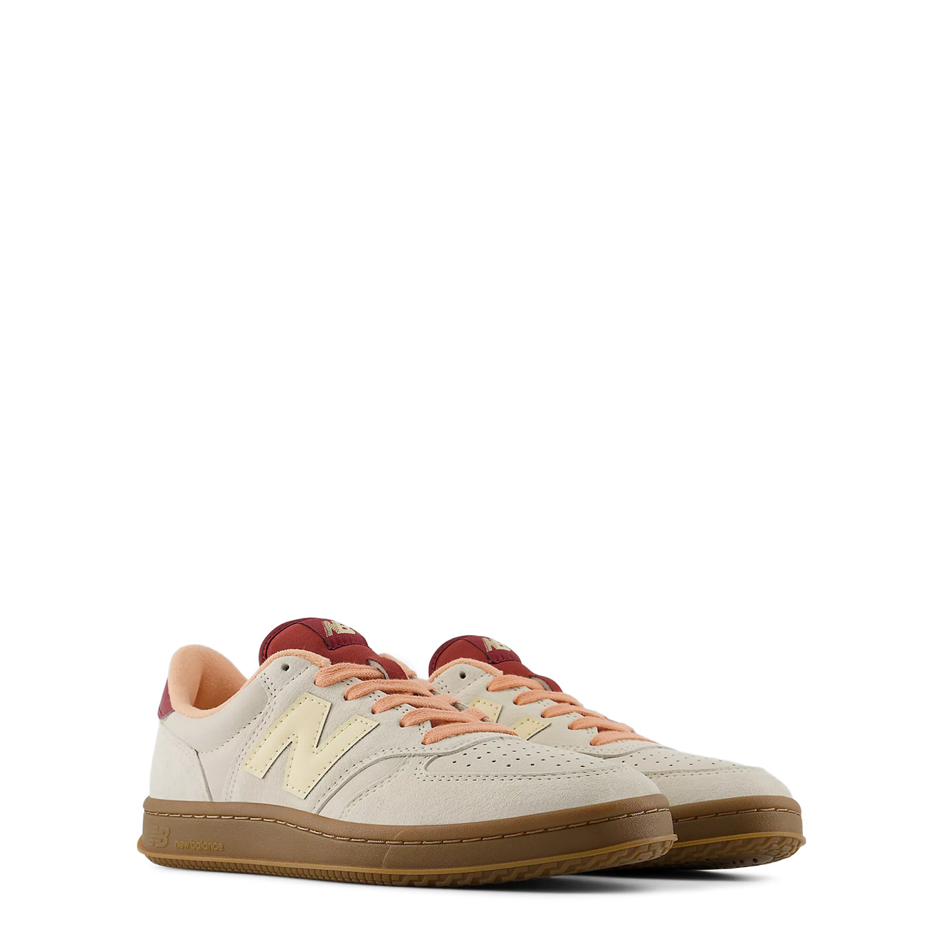 New Balance Womens T500 Shoes Timberwolf / Ashwood / Peach Nectar - pam pam 